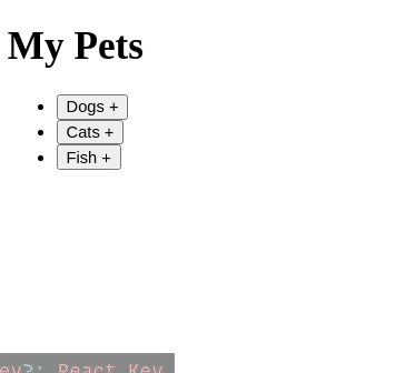collapsible pet menu