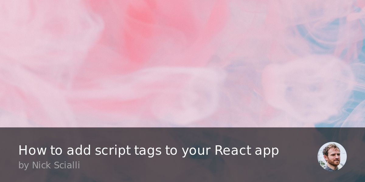 How to add script tags to your React app | TypeOfNaN